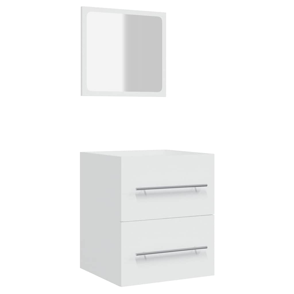 Armoire de salle de bain avec miroir Blanc 41x38,5x48 cm Ensembles de mobilier pour salles de bains vidaXL