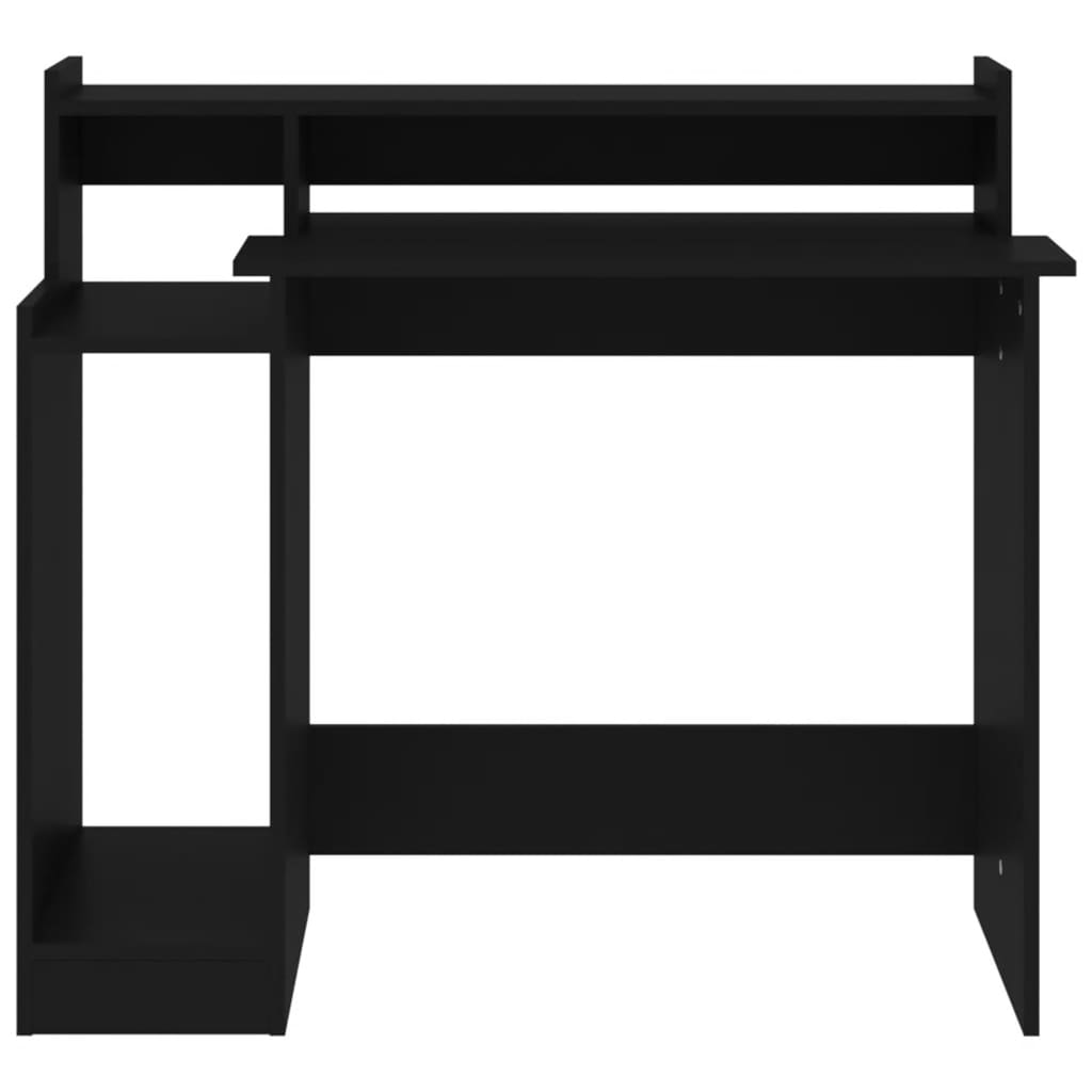 Bureau avec lumières LED noir 97x45x90 cm bois d'ingénierie - XIOS