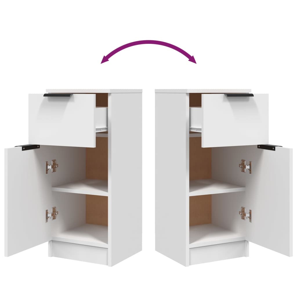 Buffet Blanc 30x30x70 cm Bois d'ingénierie - XIOS