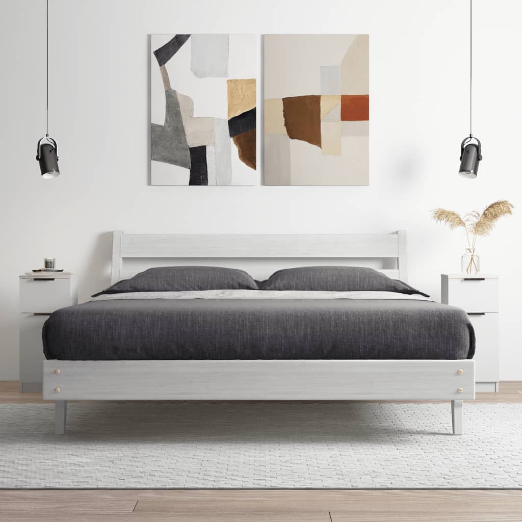 Buffets 2 pcs blanc 30x30x70 cm bois d'ingénierie - XIOS