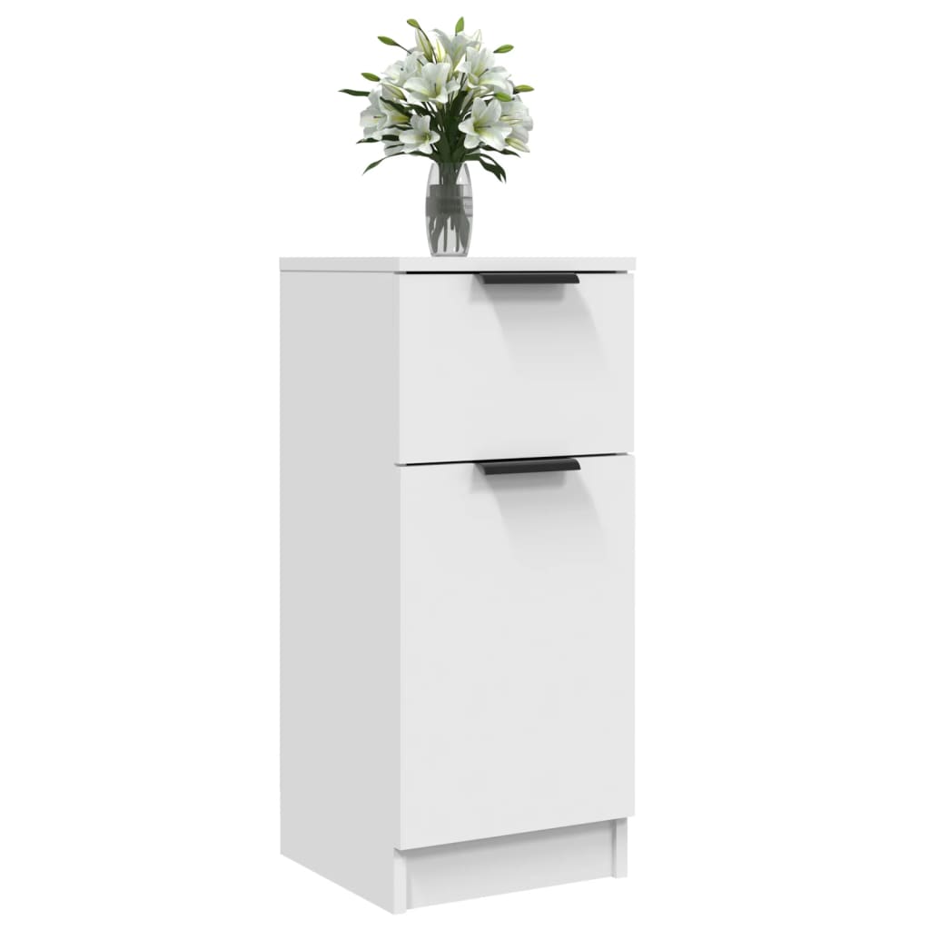 Buffets 2 pcs blanc 30x30x70 cm bois d'ingénierie - XIOS