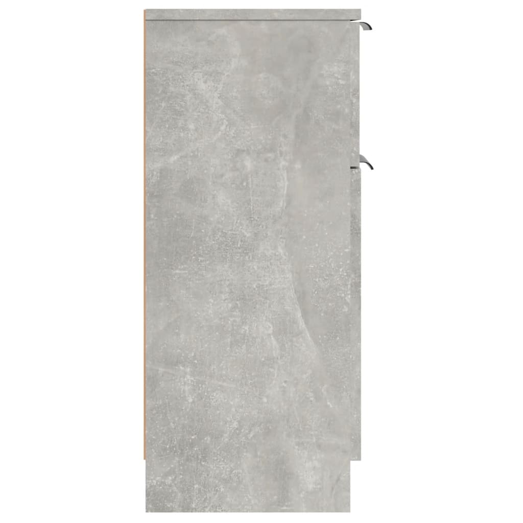 Buffet Gris béton 30x30x70 cm Bois d'ingénierie - XIOS