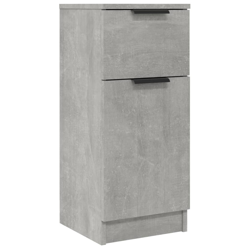 Buffets 2 pcs Gris béton 30x30x70 cm Bois d'ingénierie - XIOS