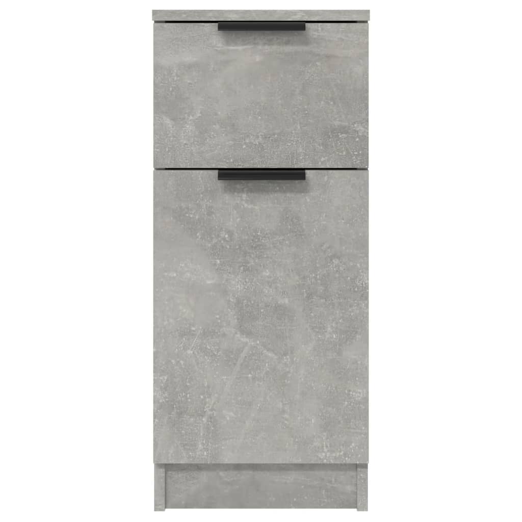 Buffets 2 pcs Gris béton 30x30x70 cm Bois d'ingénierie - XIOS