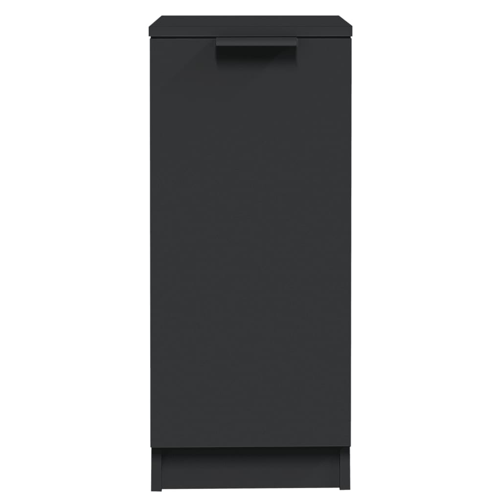 Buffets 2 pcs noir 30x30x70 cm bois d'ingénierie - XIOS