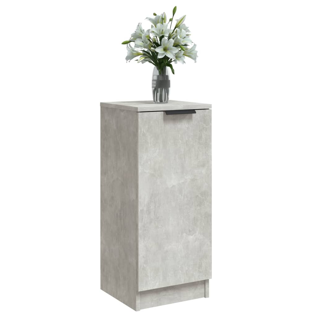 Buffets 2 pcs Gris béton 30x30x70 cm Bois d'ingénierie - XIOS
