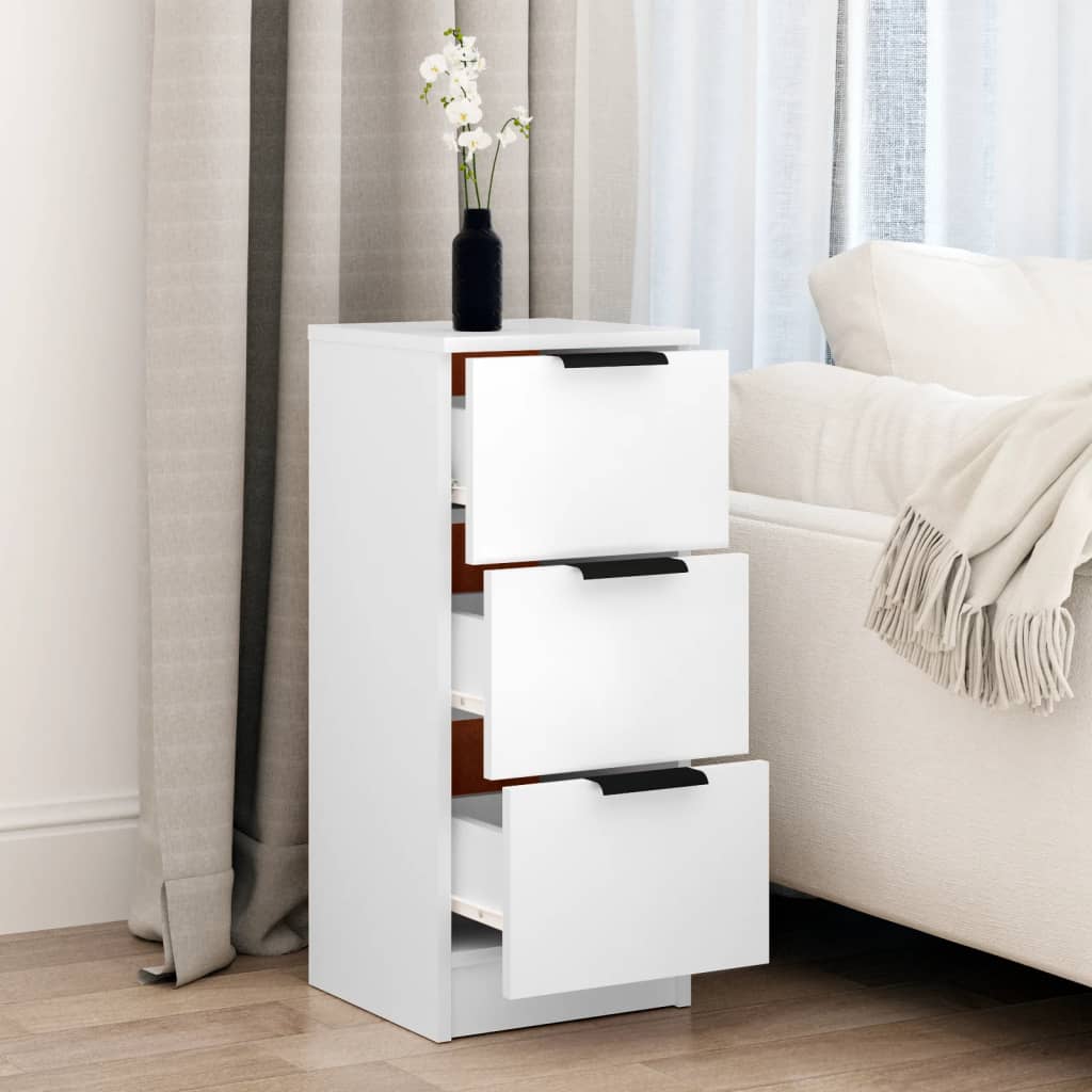 Buffet Blanc 30x30x70 cm Bois d'ingénierie - XIOS
