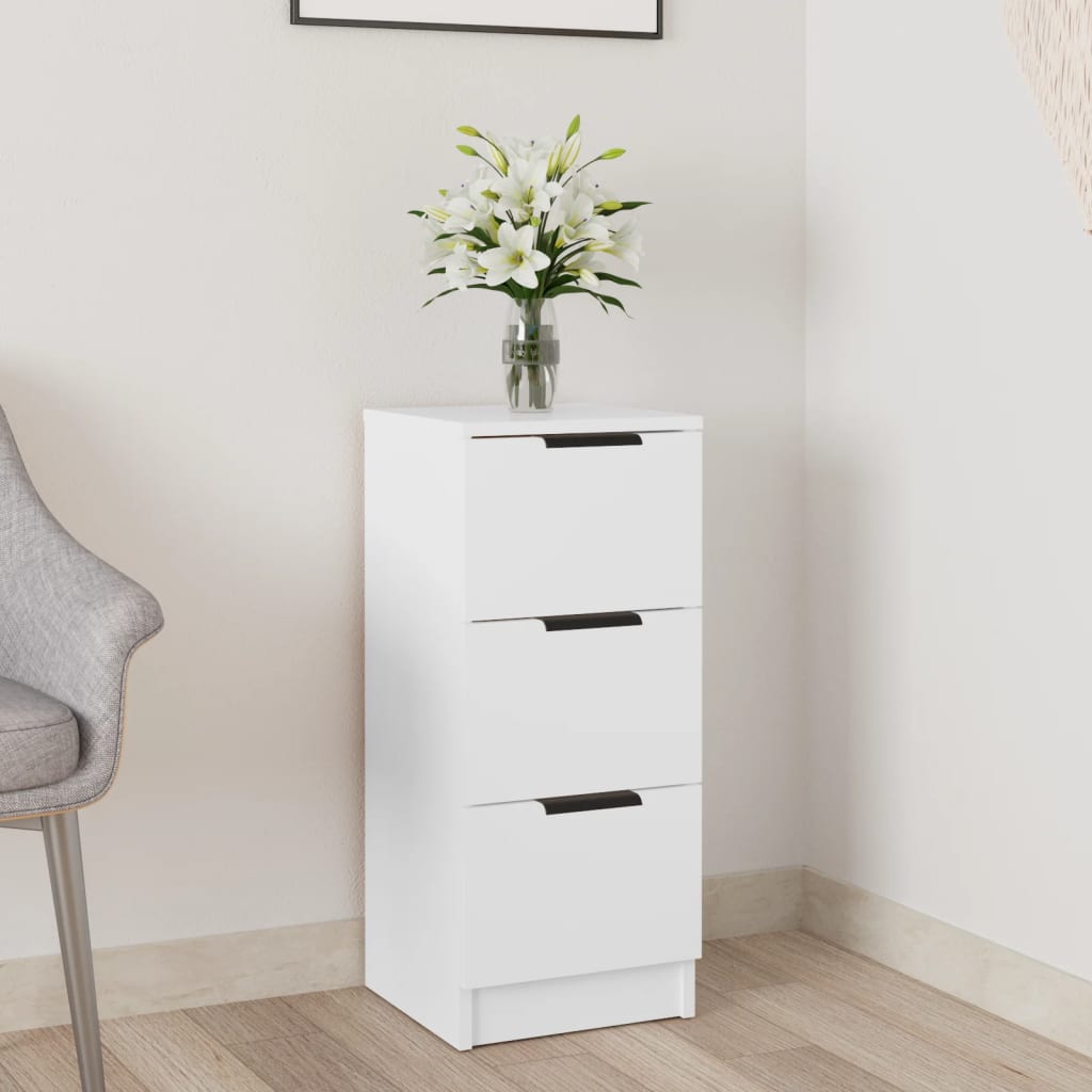 Buffet Blanc 30x30x70 cm Bois d'ingénierie - XIOS
