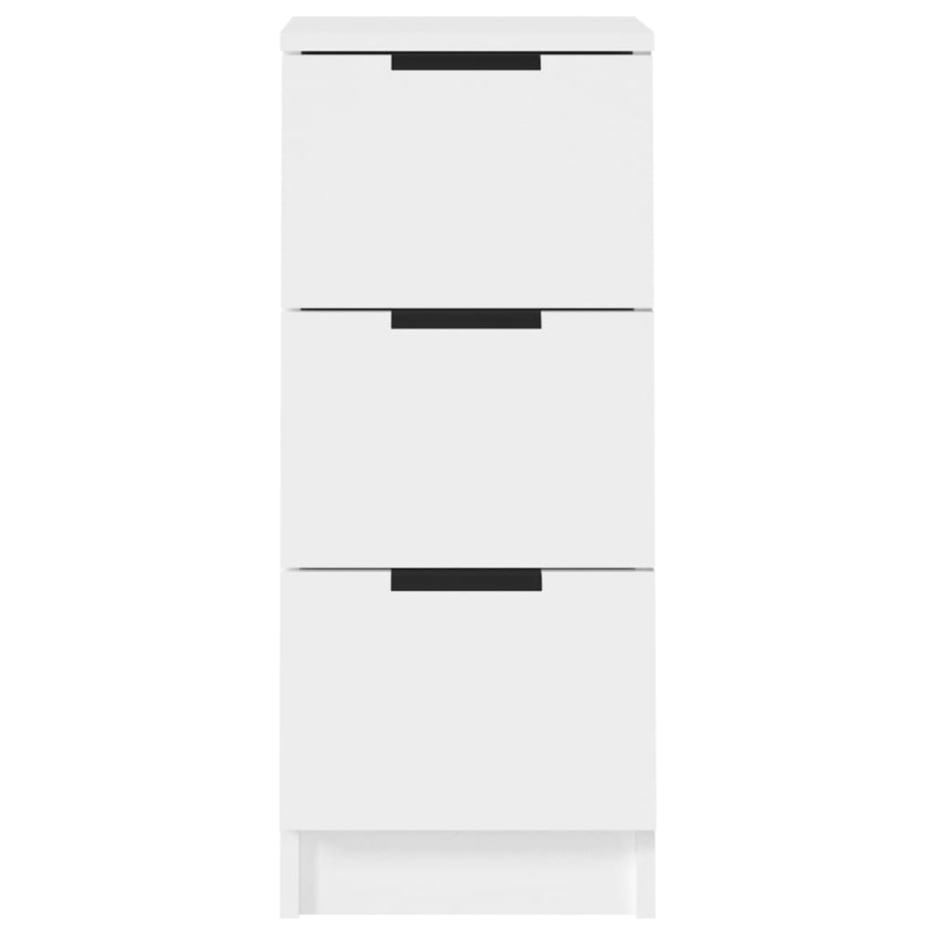 Buffets 2 pcs blanc 30x30x70 cm bois d'ingénierie - XIOS