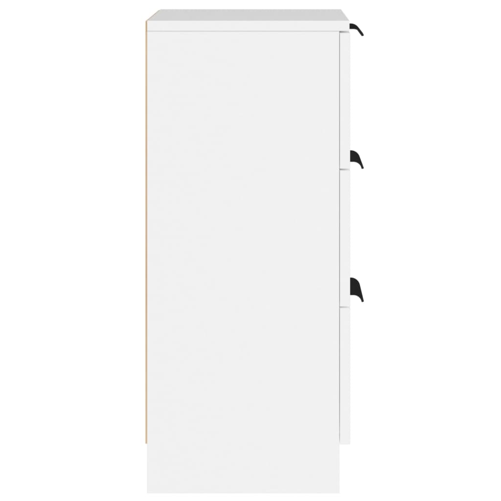 Buffets 2 pcs blanc 30x30x70 cm bois d'ingénierie - XIOS