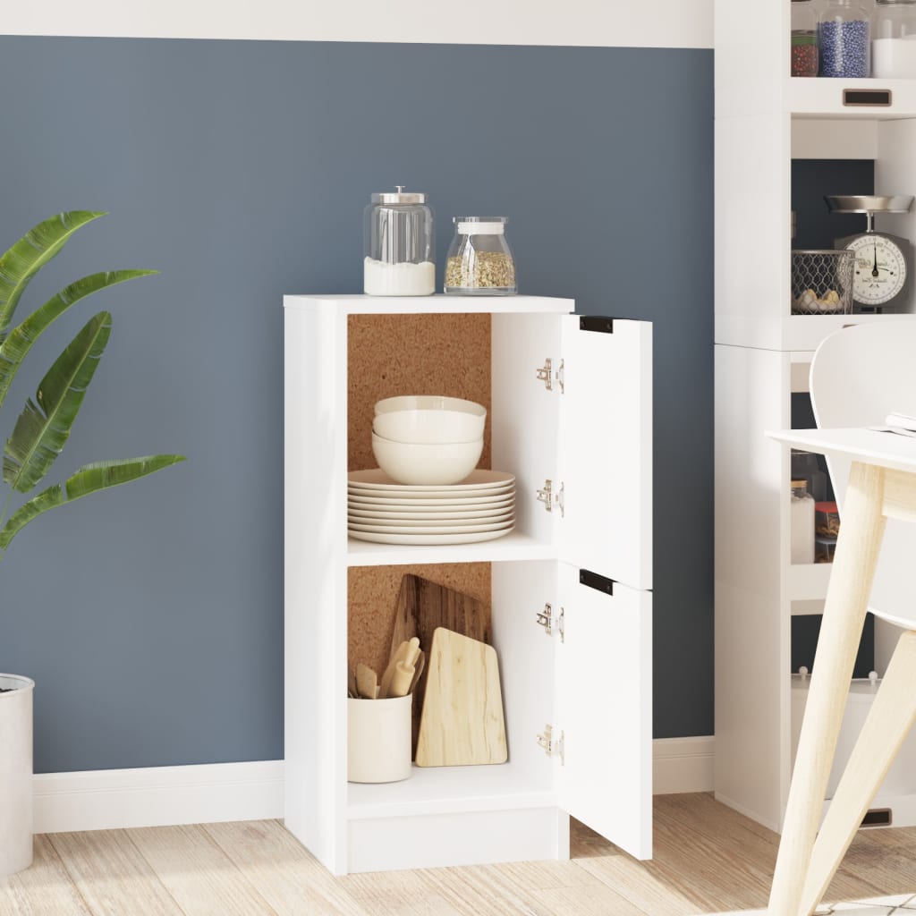 Buffet Blanc 30x30x70 cm Bois d'ingénierie - XIOS