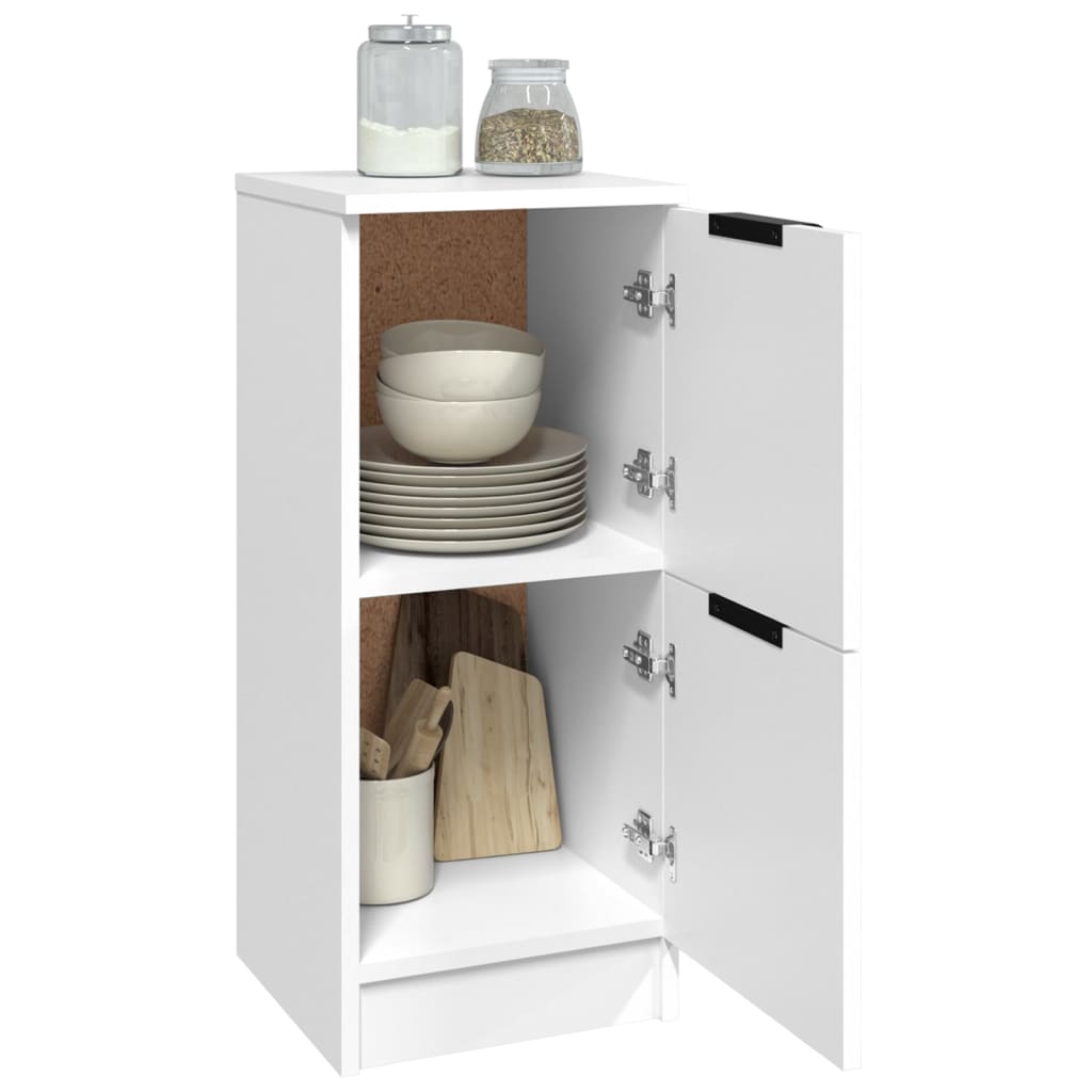 Buffets 2 pcs blanc 30x30x70 cm bois d'ingénierie - XIOS
