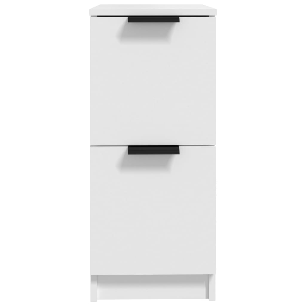 Buffets 2 pcs blanc 30x30x70 cm bois d'ingénierie - XIOS