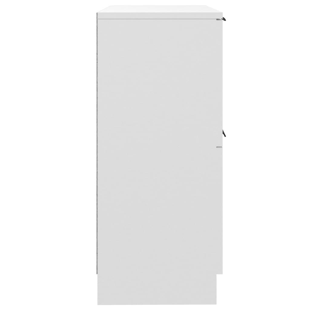 Buffets 2 pcs blanc 30x30x70 cm bois d'ingénierie - XIOS