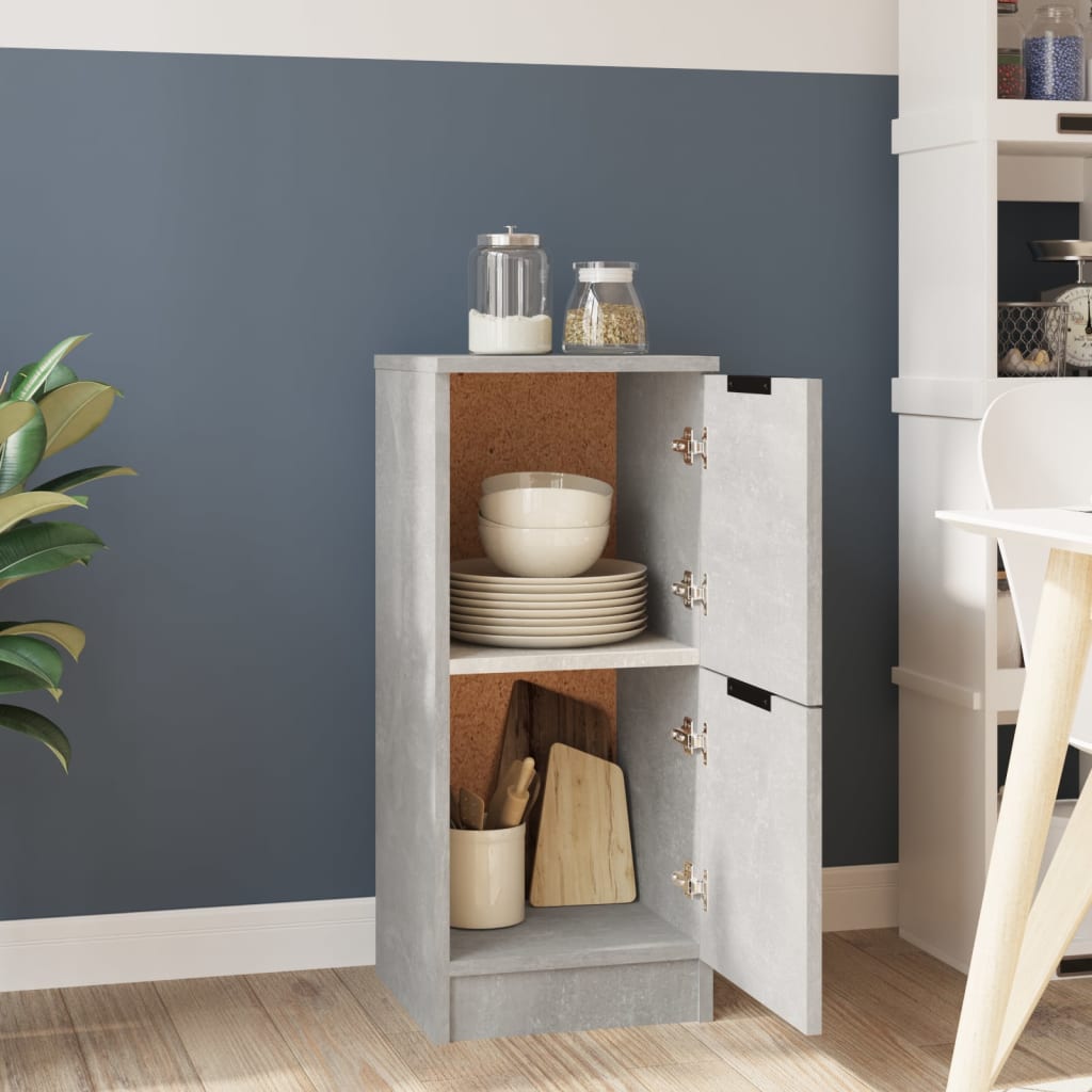 Buffet Gris béton 30x30x70 cm Bois d'ingénierie - XIOS