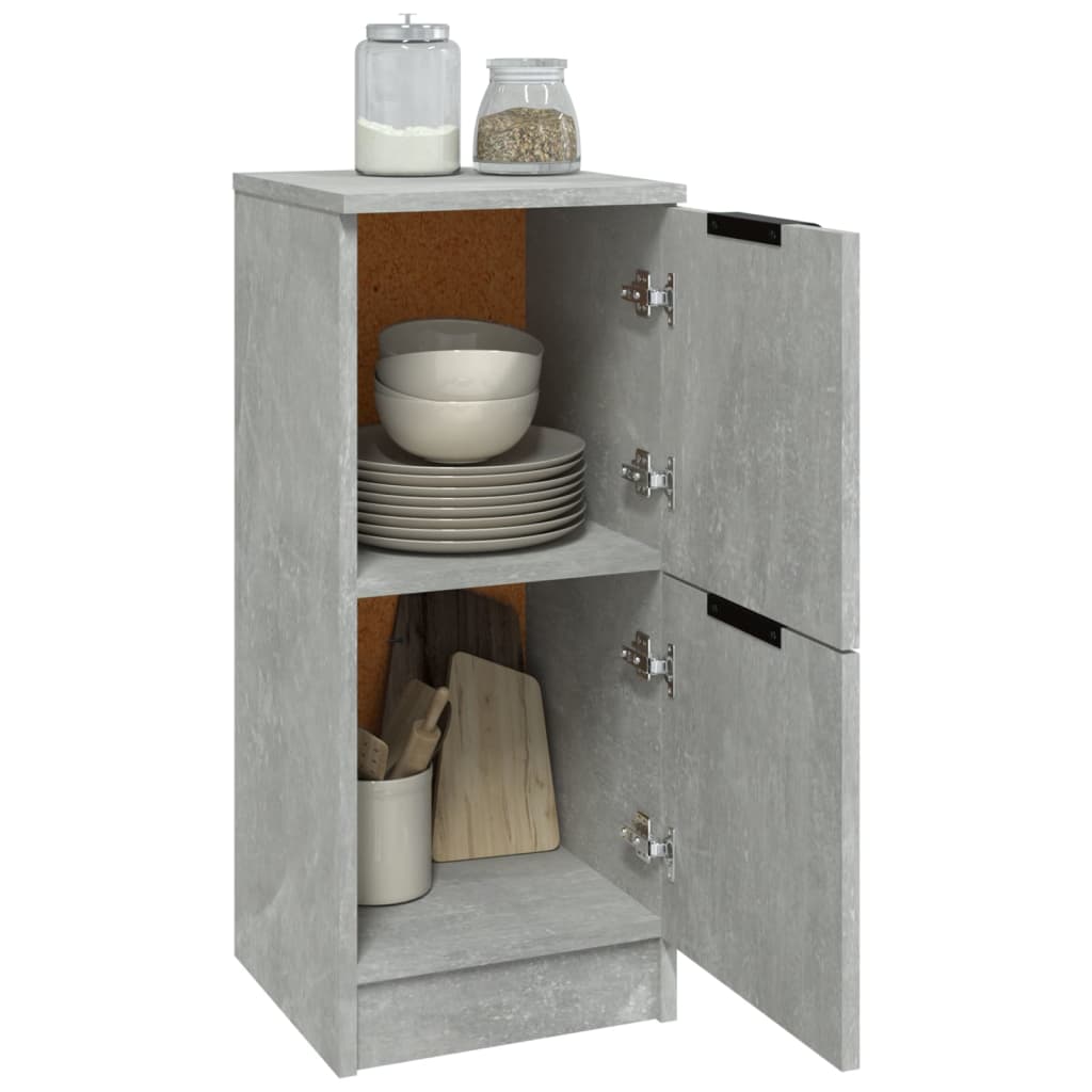 Buffet Gris béton 30x30x70 cm Bois d'ingénierie - XIOS