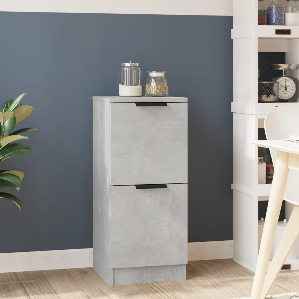 Buffet Gris béton 30x30x70 cm Bois d'ingénierie - XIOS
