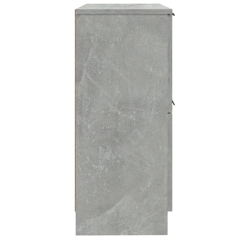 Buffets 2 pcs Gris béton 30x30x70 cm Bois d'ingénierie - XIOS
