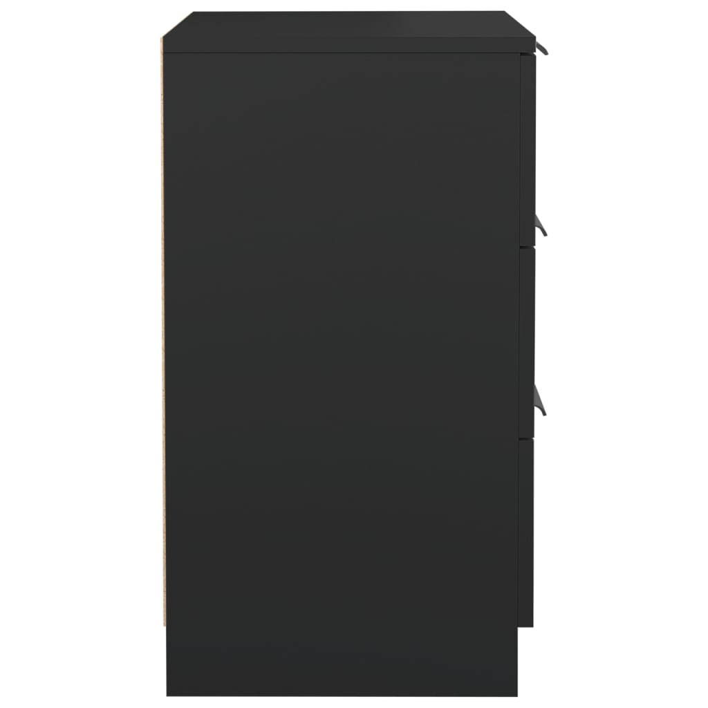 Table de chevet noir 40x36x65 cm - XIOS
