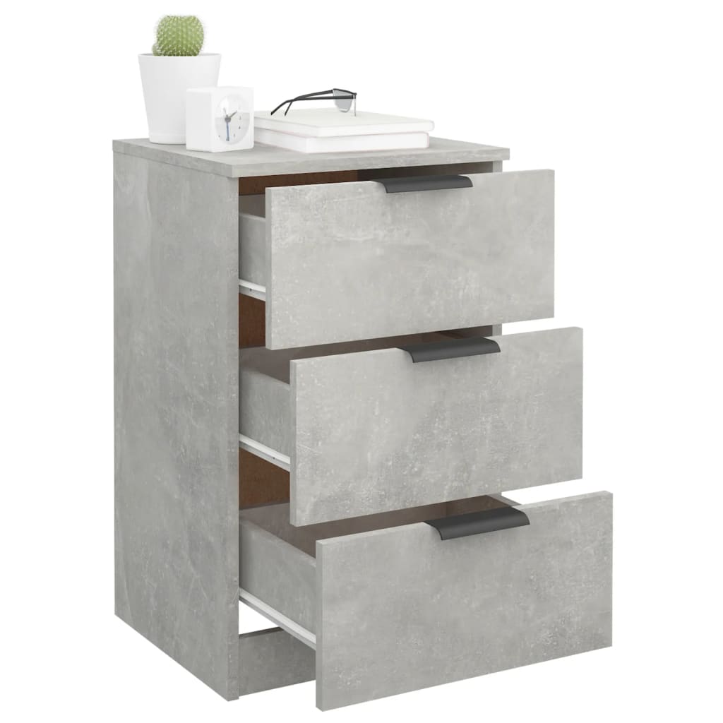 Table de chevet Gris béton 40x36x65 cm - XIOS