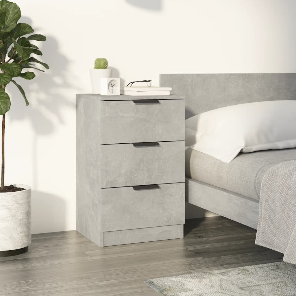 Table de chevet Gris béton 40x36x65 cm - XIOS
