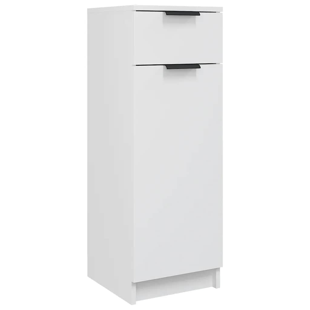 Armoire de salle de bain blanc 32x33,5x90 cm bois d'ingénierie - XIOS
