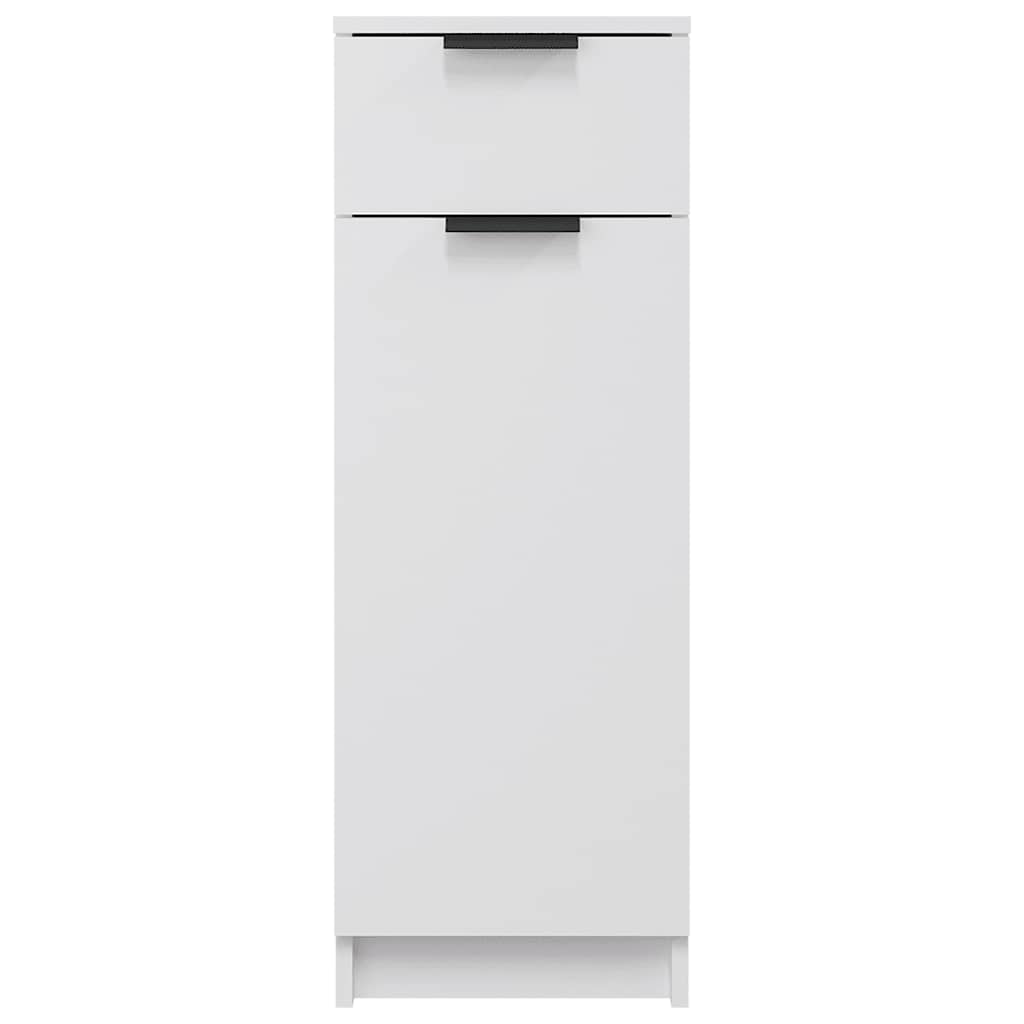 Armoire de salle de bain blanc 32x33,5x90 cm bois d'ingénierie - XIOS