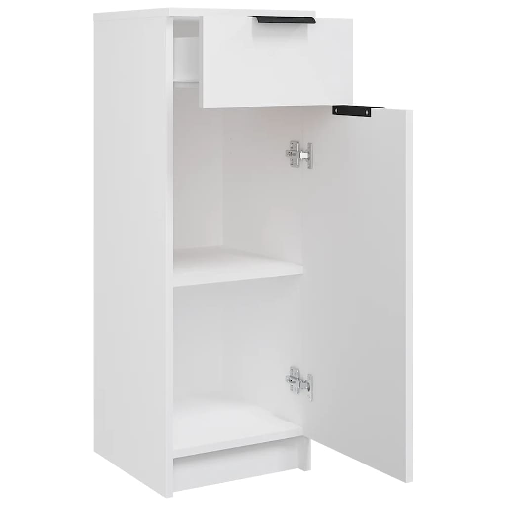 Armoire de salle de bain blanc 32x33,5x90 cm bois d'ingénierie - XIOS