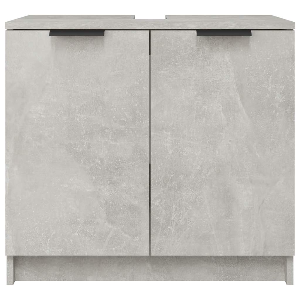 Armoire de bain Gris béton 64,5x33,5x59 cm Bois d'ingénierie - XIOS