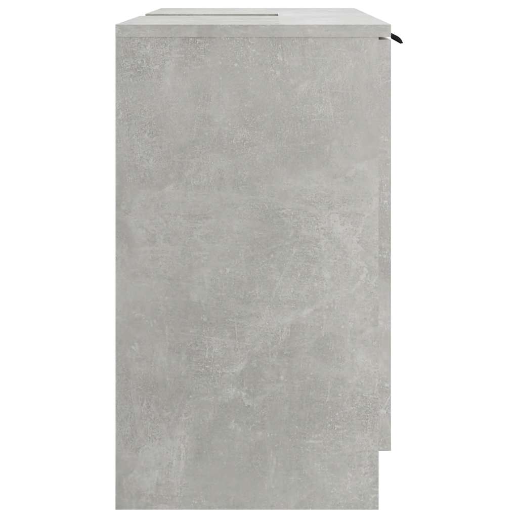 Armoire de bain Gris béton 64,5x33,5x59 cm Bois d'ingénierie - XIOS