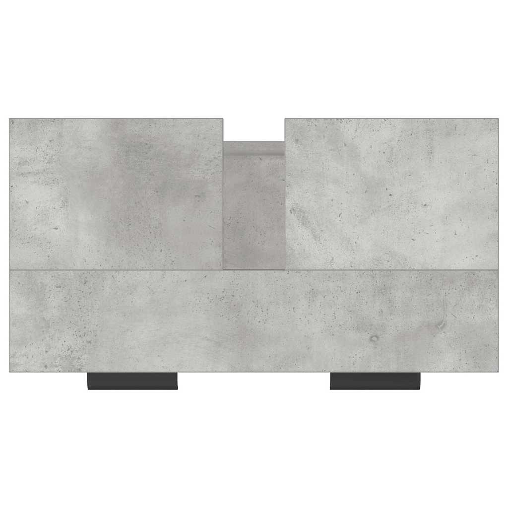 Armoire de bain Gris béton 64,5x33,5x59 cm Bois d'ingénierie - XIOS