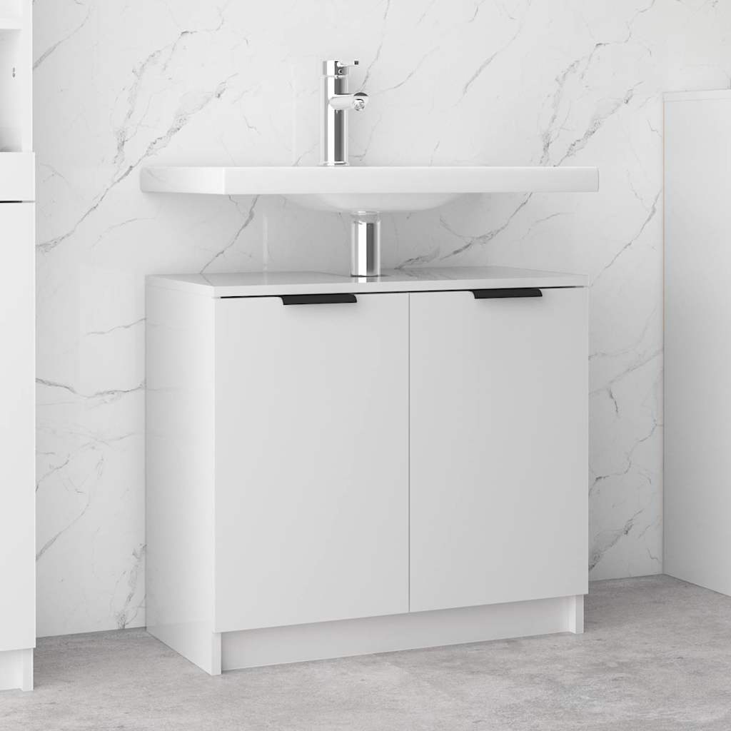 Armoire de salle de bain Blanc brillant 64,5x33,5x59 cm
