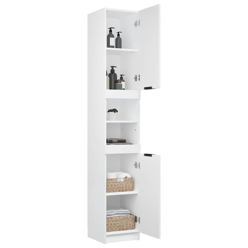 Armoire de salle de bain blanc 32x34x188,5 cm bois d'ingénierie - XIOS