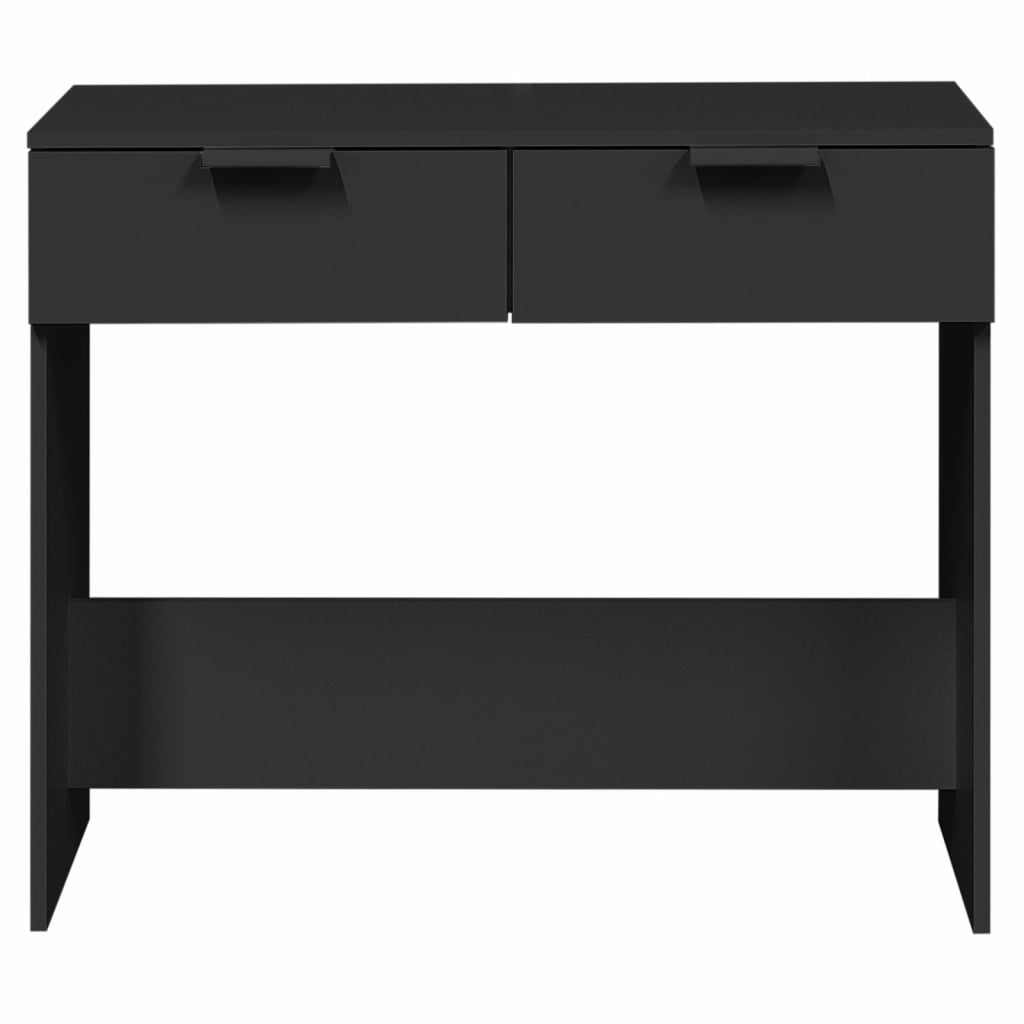 Table console noir 90x36x75 cm bois d'ingénierie - XIOS