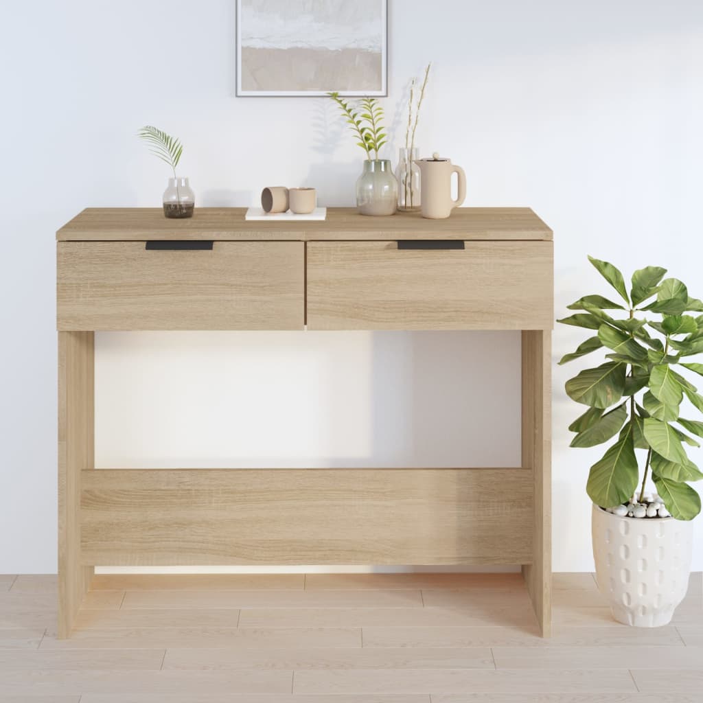 Table console Chêne sonoma 90x36x75 cm Bois d'ingénierie - XIOS
