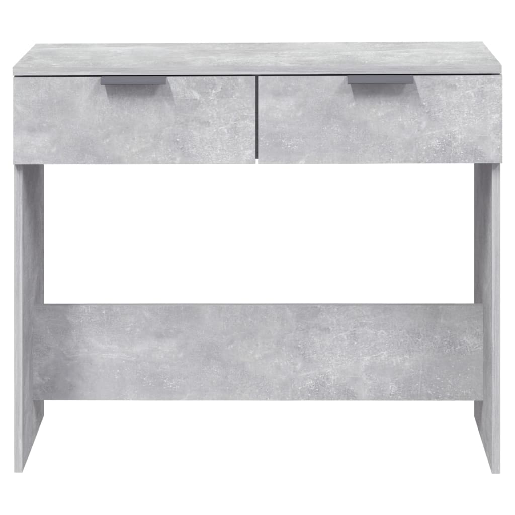 Table console Gris béton 90x36x75 cm Bois d'ingénierie - XIOS