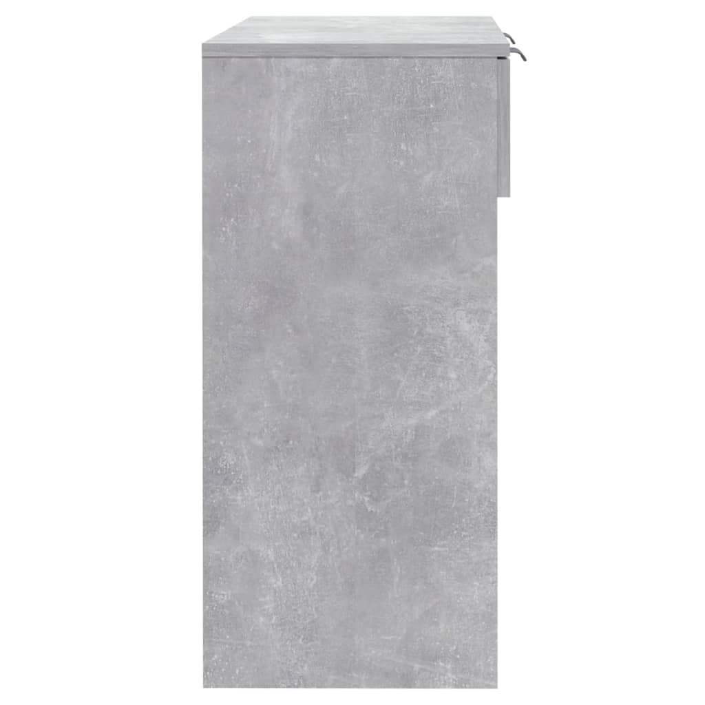 Table console Gris béton 90x36x75 cm Bois d'ingénierie - XIOS