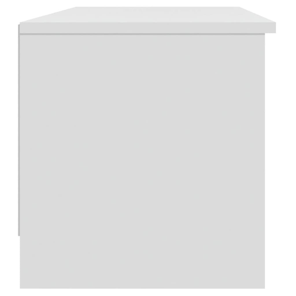 Meuble TV Blanc 102x35,5x36,5 cm Bois d'ingénierie Meubles TV vidaXL   