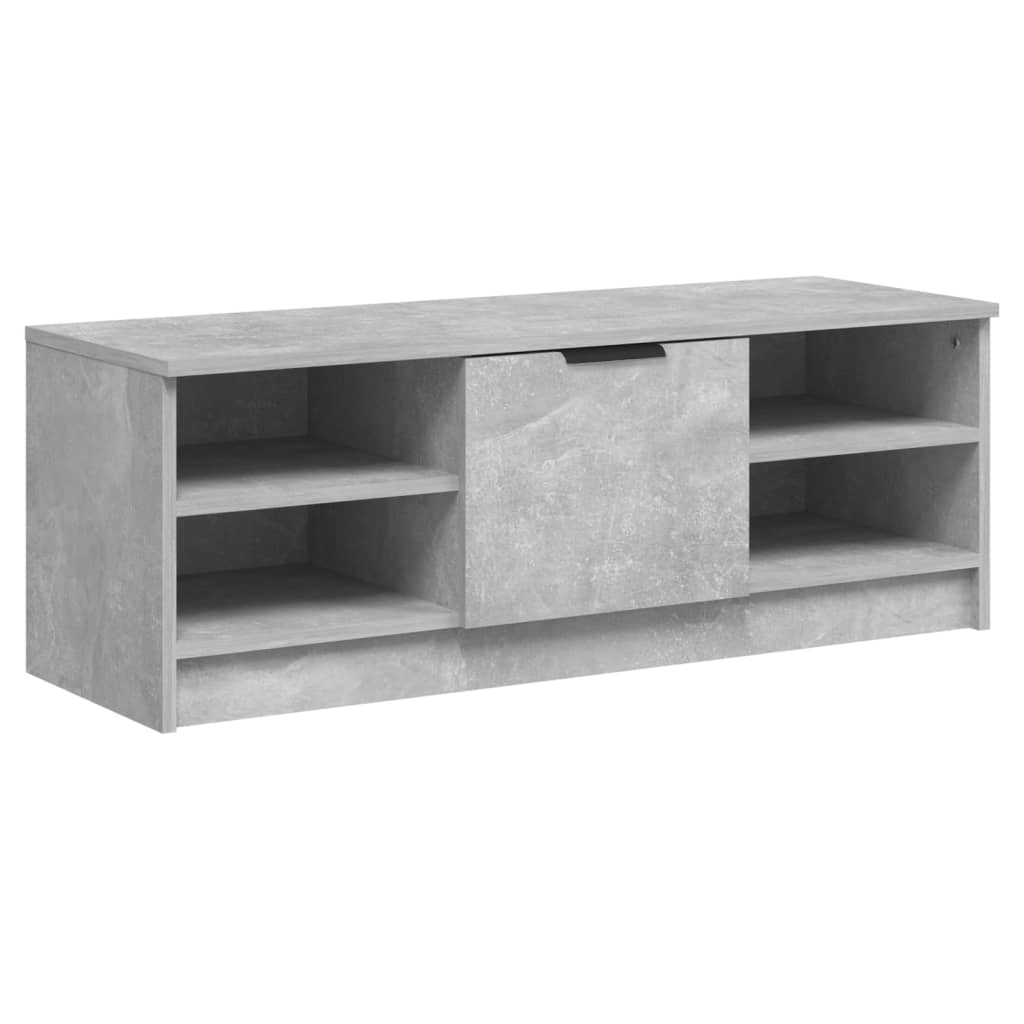 Meuble TV Gris béton 102x35,5x36,5 cm Bois d'ingénierie - XIOS