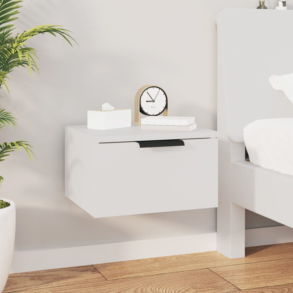 Tables de chevet murales 2 pcs blanc 34x30x20 cm - XIOS