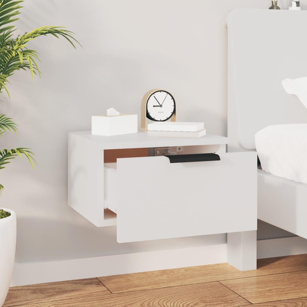Tables de chevet murales 2 pcs blanc 34x30x20 cm - XIOS