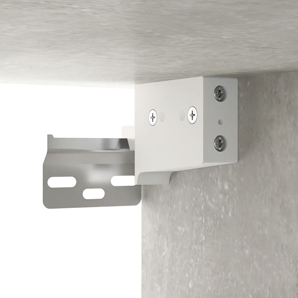 Tables de chevet murales 2 pcs Gris béton 34x30x20 cm - XIOS