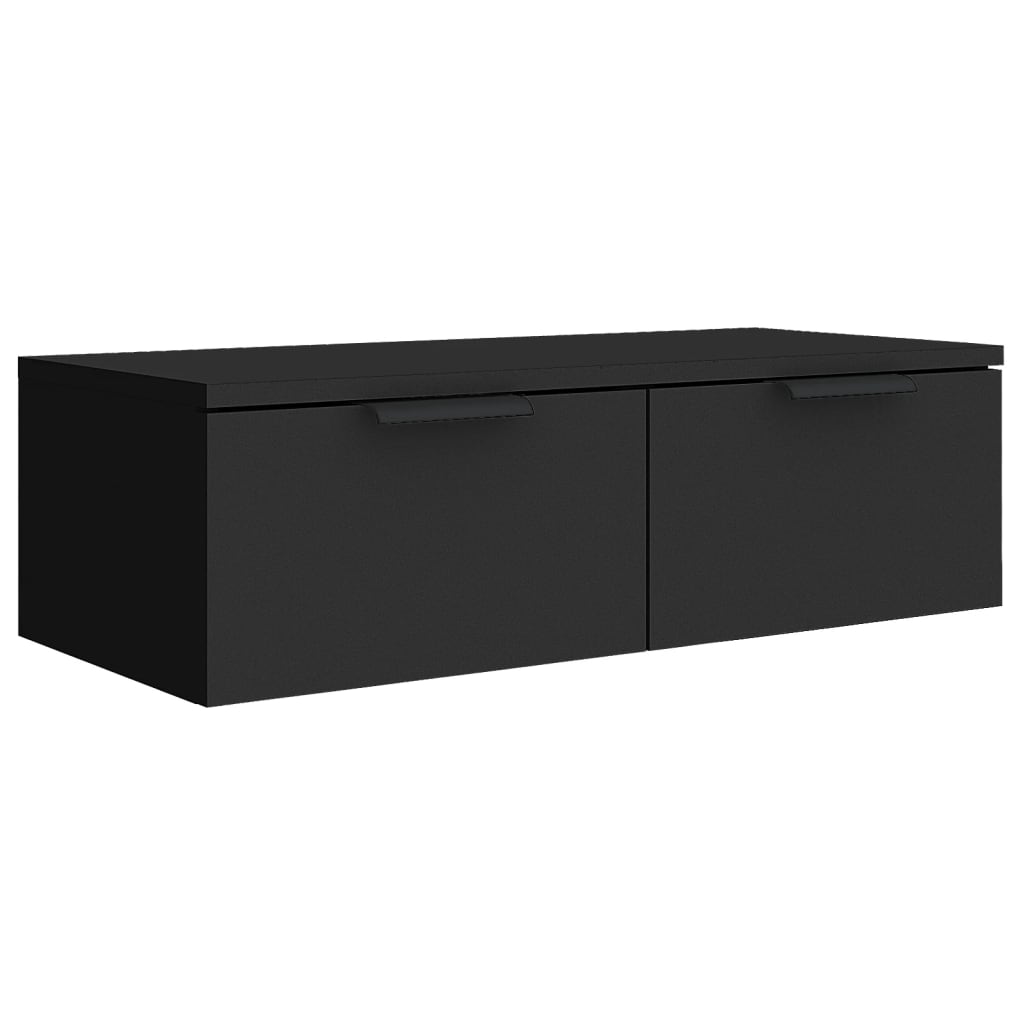 Armoire murale noir 68x30x20 cm bois d'ingénierie - XIOS