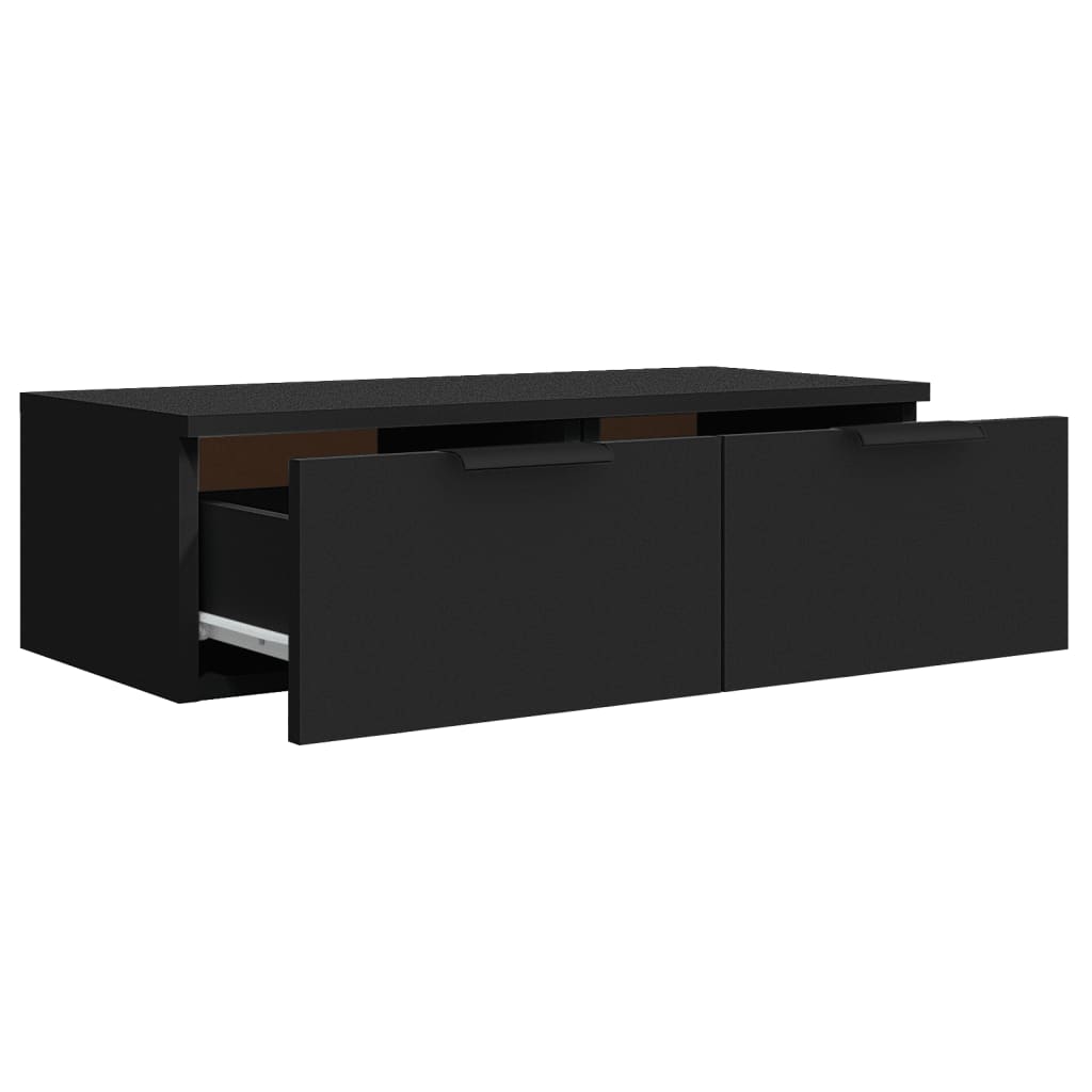 Armoire murale noir 68x30x20 cm bois d'ingénierie - XIOS