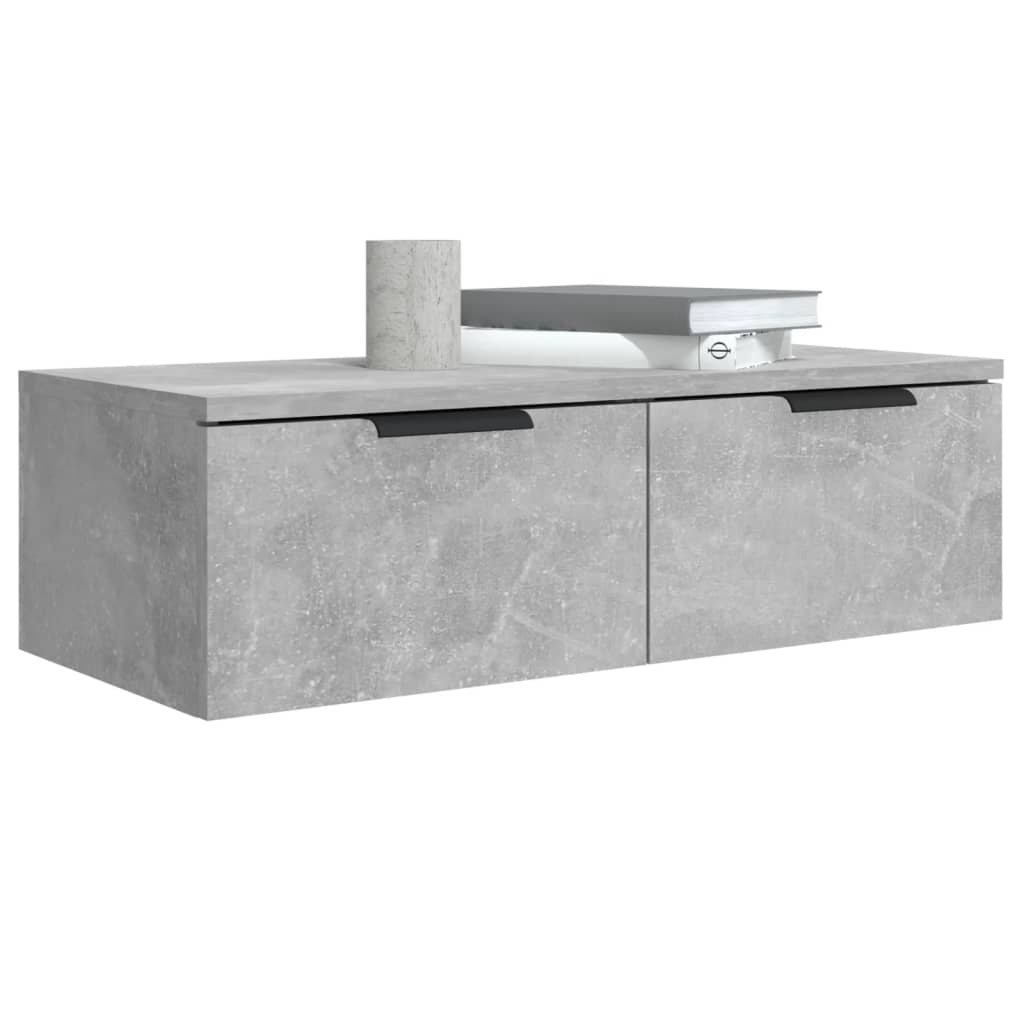 Armoire murale Gris béton 68x30x20 cm Bois d'ingénierie - XIOS