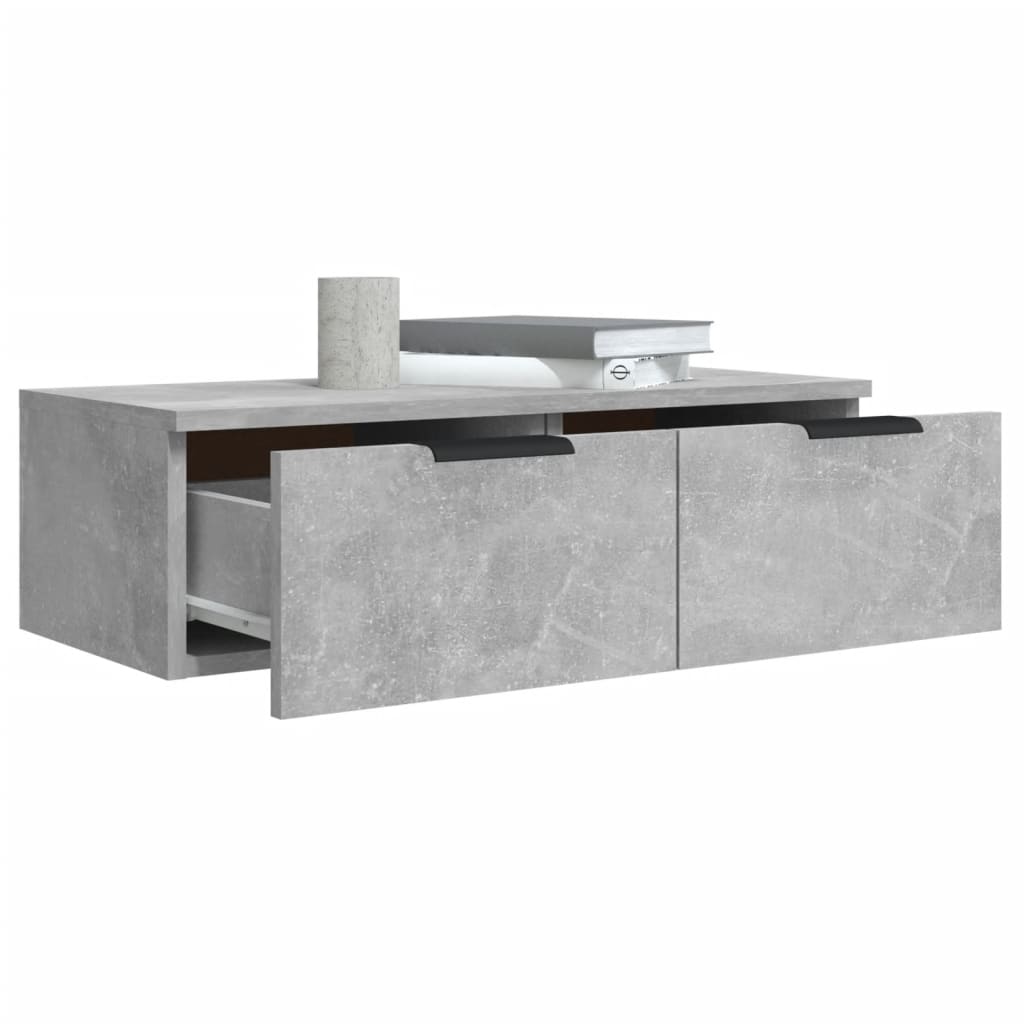 Armoire murale Gris béton 68x30x20 cm Bois d'ingénierie - XIOS