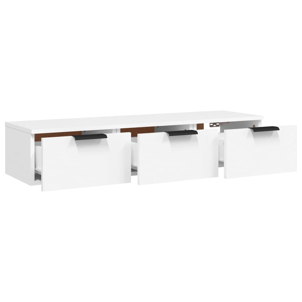 Armoire murale blanc 102x30x20 cm bois d'ingénierie Armoires & meubles de rangement vidaXL