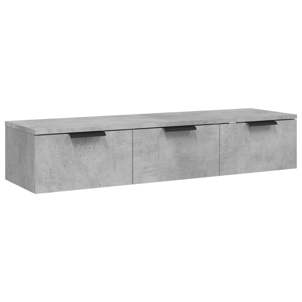 Armoire murale Gris béton 102x30x20 cm Bois d'ingénierie - XIOS