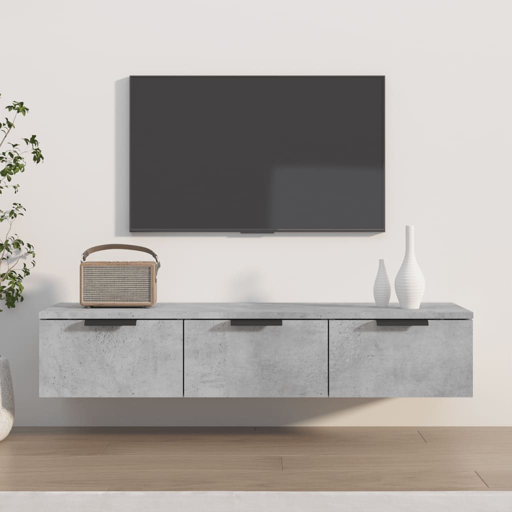 Armoire murale Gris béton 102x30x20 cm Bois d'ingénierie - XIOS