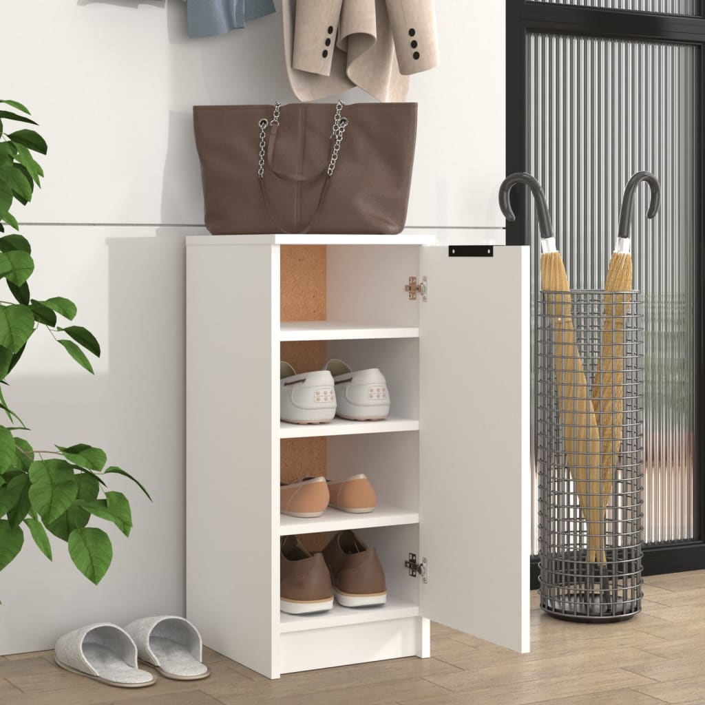 Armoire à chaussures Blanc 30x35x70 cm Bois d'ingénierie - XIOS